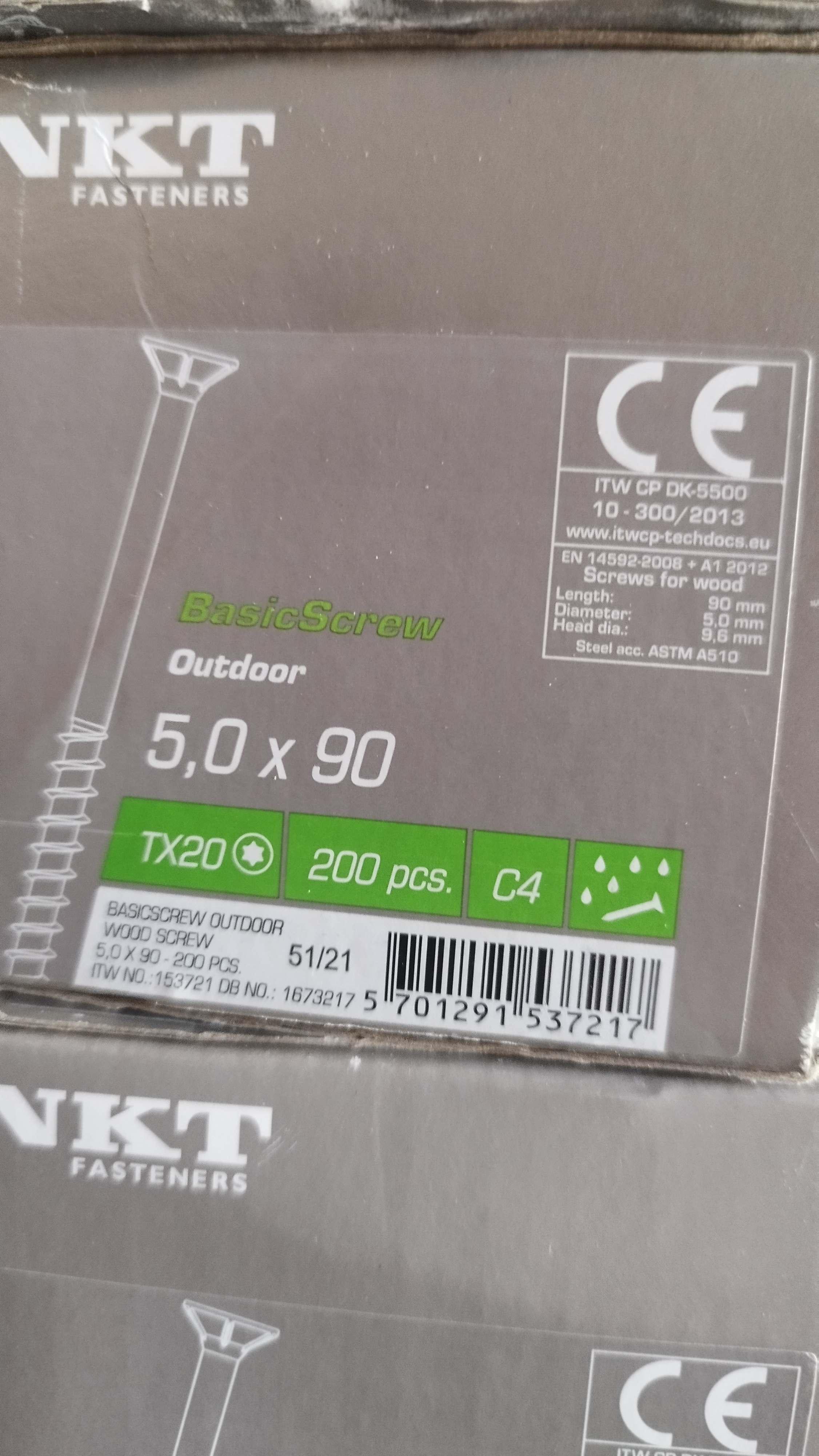 Basic screw outdoor 5,0x90 TX20