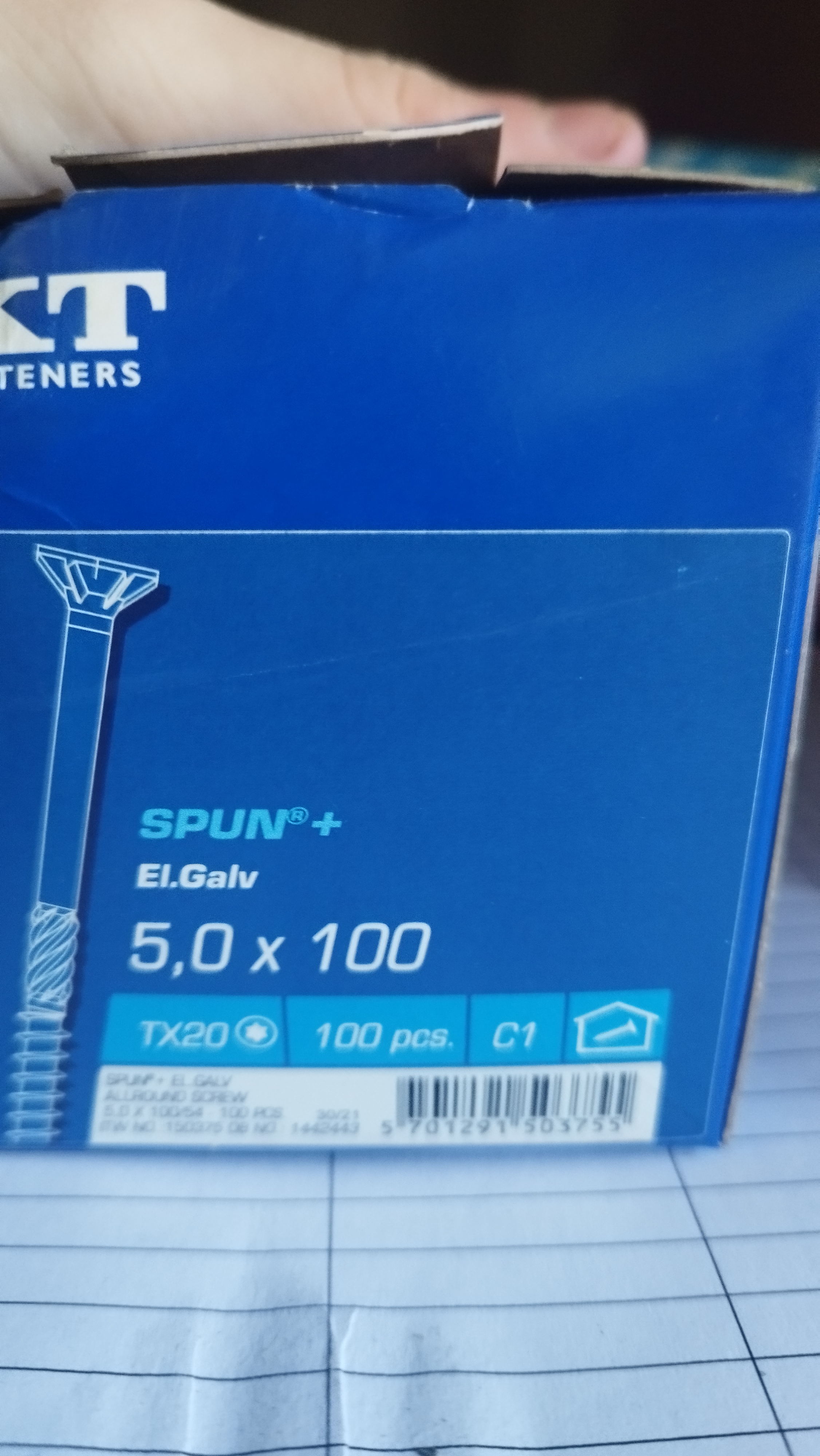 Spun El.galv 5,0x100