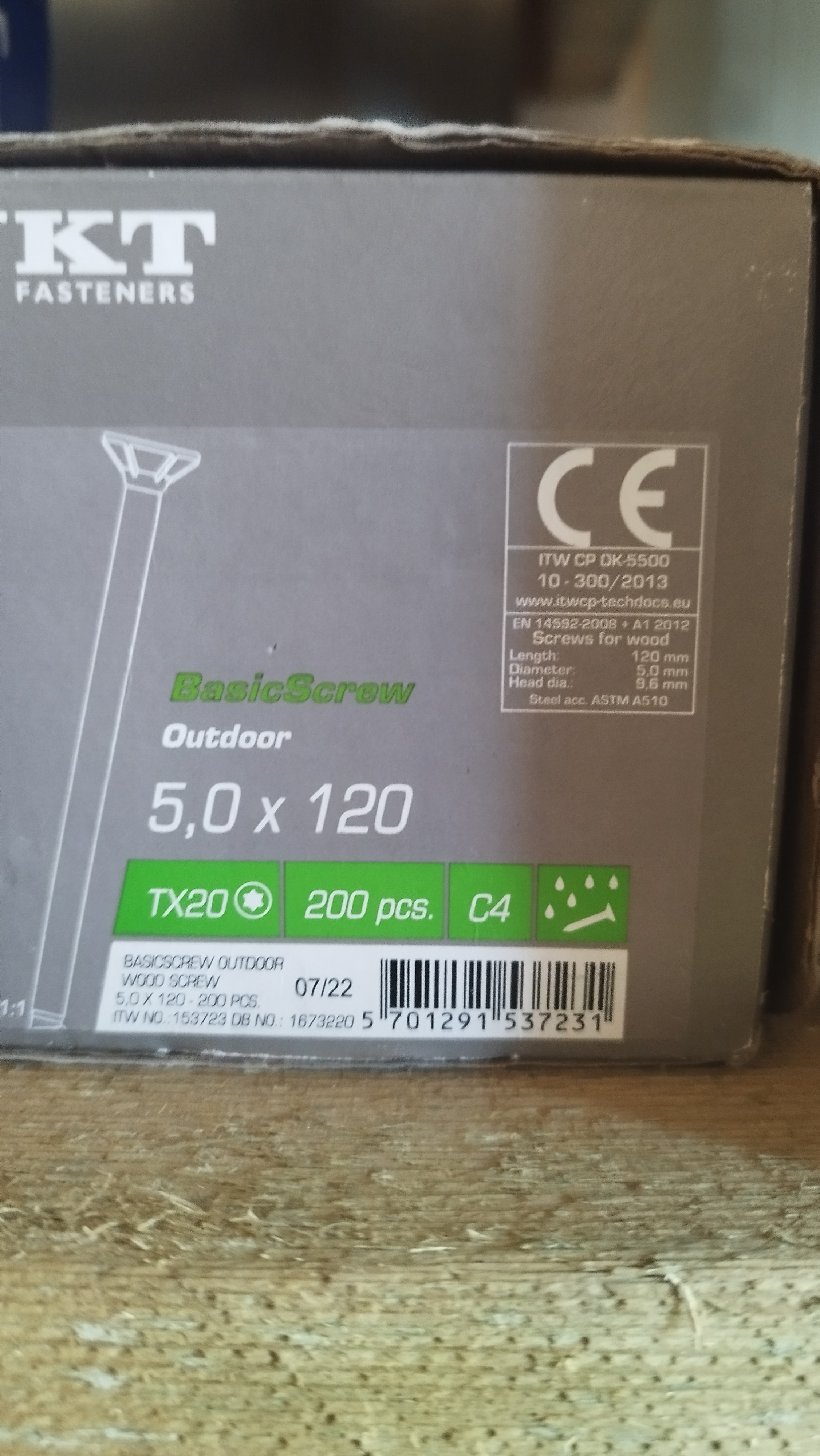 Basic screw outdoor 5,0x120 TX20